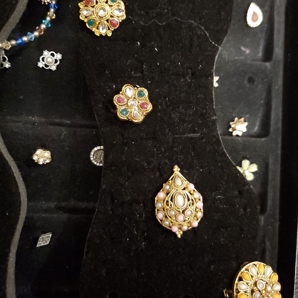 Lot of 10 gold filled large india inspired toe hand rings adjustable - Picture 9 of 9